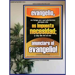 anuncio el evangelio   Póster de arte de pared   (GWSPAPOSTER11014)   