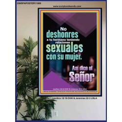 pecado muy grave tener relaciones sexuales con la mujer de tu hermano   pinturas cristianas   (GWSPAPOSTER11086)   "24x36"