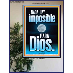 nada hay imposible para Dios   Arte mural bíblico   (GWSPAPOSTER9699)   "24x36"