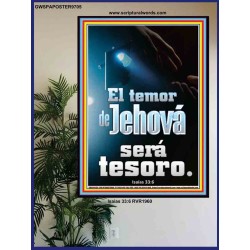 el temor de Jehová será  Tesoro   Marco Decoración bíblica   (GWSPAPOSTER9705)   