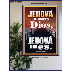 Jehová nuestro Dios   Letreros con marco de madera de las Escrituras   (GWSPAPOSTER9714)   "24x36"