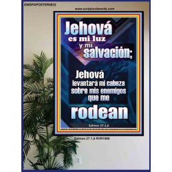 Jehová es mi luz y mi salvación   Arte mural cristiano contemporáneo   (GWSPAPOSTER9832)   "24x36"