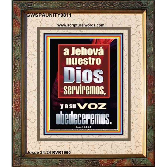 A Jehová nuestro Dios serviremos, y a su voz obedeceremos   Pinturas cristianas contemporáneas e   (GWSPAUNITY9811)   