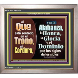 Alabanza, Honor, Gloria y Dominio Al Cordero de Dios   pinturas cristianas   (GWSPAVICTOR10868)   