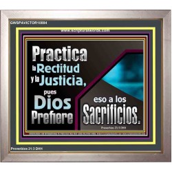 Practica la Rectitud y la Justicia   Retrato de las Escrituras   (GWSPAVICTOR10884)   