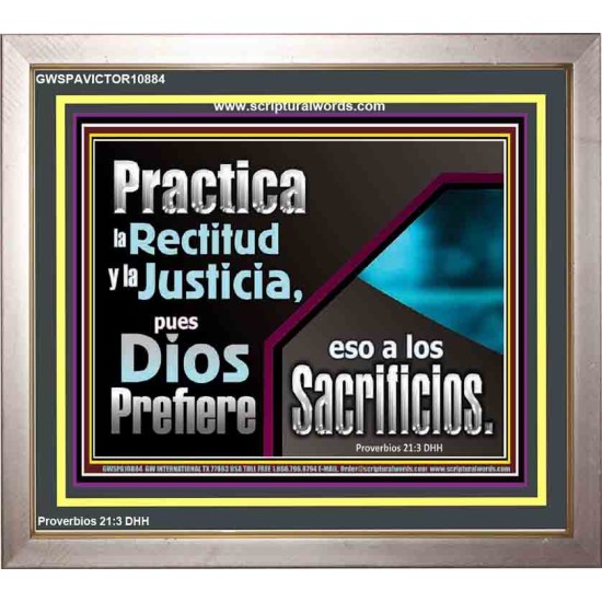 Practica la Rectitud y la Justicia   Retrato de las Escrituras   (GWSPAVICTOR10884)   