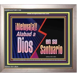 ¡Aleluya[a]! Alabad a Dios en su Santuario   Arte Bíblico   (GWSPAVICTOR11108)   