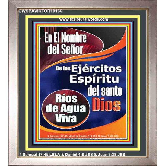 Santo Ríos de Agua Viva   Versículo de la Biblia   (GWSPAVICTOR10166)   