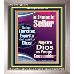 Santo El Fuego Consumidor   Láminas artísticas de las Escrituras   (GWSPAVICTOR10171)   