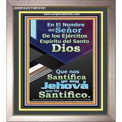 Santo El Santificador   Cartel cristiano contemporáneo   (GWSPAVICTOR10191)   