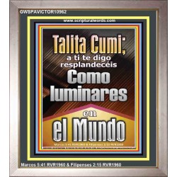 Talitha Cumi brilla como luces en el mundo   Versículos de la Biblia   (GWSPAVICTOR10962)   