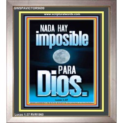 nada hay imposible para Dios   Arte mural bíblico   (GWSPAVICTOR9699)   