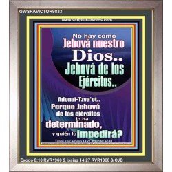 Jehovah Tsebaoth   Marco de pinturas bíblicas   (GWSPAVICTOR9833)   "14x16"